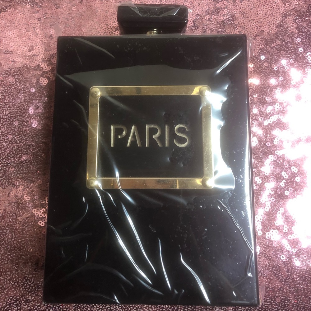 Black & Gold “Paris” purse